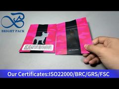 透明窓付きのカンナビススタンドアップジッパーバッグ