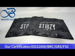 Glossy printing cannabis child lock bag with matte oil