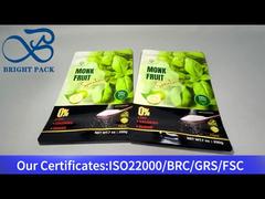 健康的な砂糖のための緑のスタンドアップポーチ