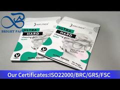 チューインガム用の白い小さなスタンドアップジップロックバッグ100g