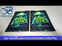 透明窓付きアルミホイル複合スタンドアップバッグ