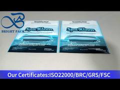 洗浄剤80g用の青いプラスチックの再密封可能なポーチ