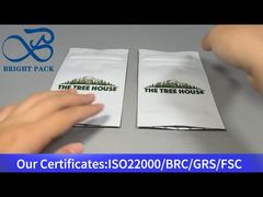 白いカスタム子供用ジップロックバッグ