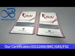 クリアウィンドウ付きの白いスタンドアップジッパーポーチ