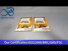 チョコレートチップクッキー用スタンドアップパウチ