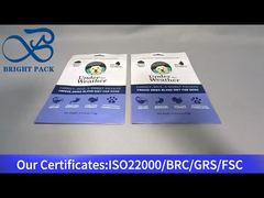 青いスタンドアッププラスチック袋 ペットスナック 170g