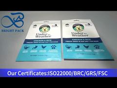 犬用フード170g用青いプラスチックジップロックバッグ