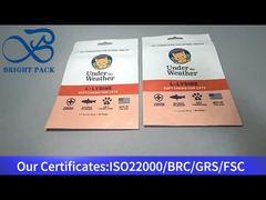 猫用フード90gオレンジスタンドアップジップロックバッグ