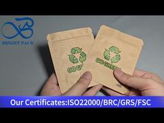 環境に優しいクラフト紙スタンドアップバッグ