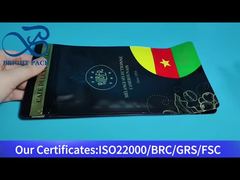 ブラックゴールドスタンピング8面密封コーヒーバッグ（バルブ付き）