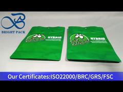 緑色のチャイルドレジスタント包装スタンドアップバッグ