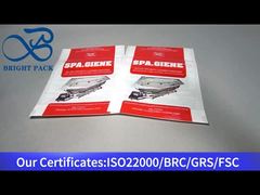 バスクリーナー消毒剤80g用の白いプラスチックジッパー包装袋