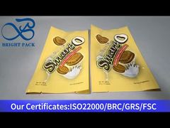 モカクリーム入りクッキー用黄色ビニール袋 260g