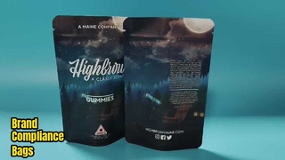 大麻ブランドコンプライアンスのための米国特許取得済みのカスタムチャイルドレジスタントマイラーバッグ