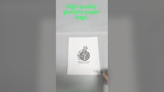 FSC認証済み、透明度が高く100%生分解性の衣類用再生グラシン紙袋