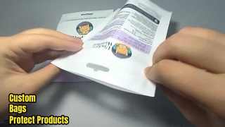 印刷されたカスタムプラスチックジッパー包装袋の卸売