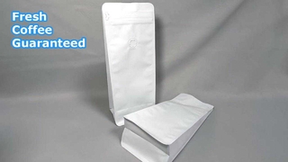 バルブ付き再密封可能な平底コーヒーバッグ