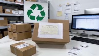 プラスチックフリーの生分解性 FSC 認証済みパッキングリスト封筒