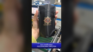 ブラックマットスタンドアップジッパーバッグB2B卸売再密封可能なカスタム気密