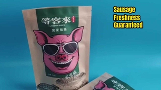 ソーセージの鮮度とデリの保管用耐油クラフト紙ジッパーバッグ