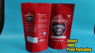 大麻と医薬品規制を遵守するための米国特許取得済みの子供用ビニール袋