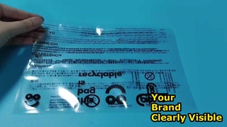 小売卸売供給用のカスタム印刷された透明ビニール袋