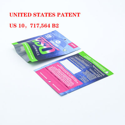 安全なプラスチックシップロック付き タバコの包装用 オーダーメイド 防臭 子供用 マイラー袋