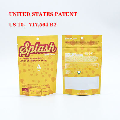 安全なプラスチックシップロック付き タバコのパッケージ用のカスタム・オデント・ پروف・チャイルド・セーフ・マイラー・バッグ