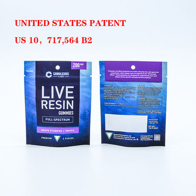 臭いを防ぎ,自立するプラスチックジッパーロック