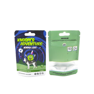 カスタム印刷 防臭シッパー 防臭シッパー 再開可能 包装 タバコの雑草のためのマイラー袋 タバコの包装