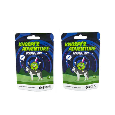 耐性 Ziplock プラスチックバッグ プリント フィルム 細工 児童 タバコ 梱包 袋 クッキー マイラー バッグ