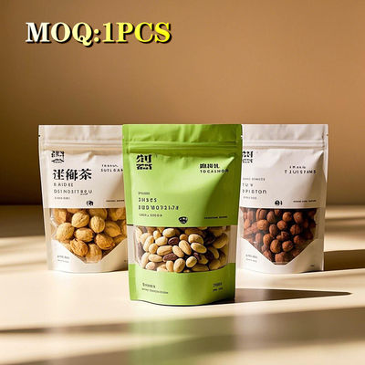 カスタムロゴ 印刷食品パッケージ 乾燥した果物 スナック ドイパック アルミホイル 防臭プラスチック シープロック スタンドアップ ポッチ マイラーバッグ