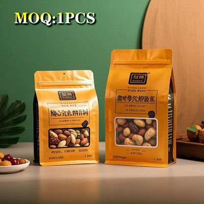 オーダーメイド 2.5kg 8 サイド 封印されたナッツ 食品 包装 ザイパー ポケット アルミ プラテッド 底 ザイパー バッグ スナック 食品 包装