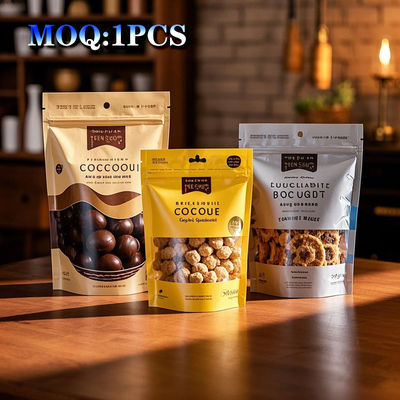 カスタムプリント 柔軟なプラスチック 防臭 Zipロック スタンドアップ ポケット ガムパッケージ 窓付きマイラーバッグ