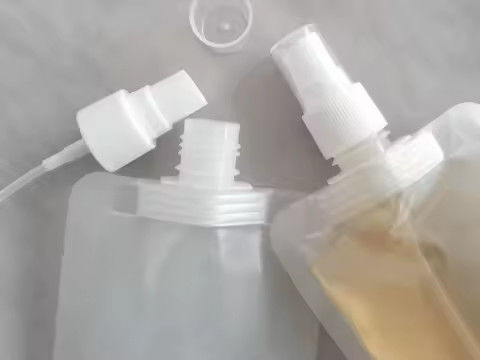 トニコトリートメントとシャンプーのパッケージ袋のためのスプレーフリップトップのカスタムスプートバッグ