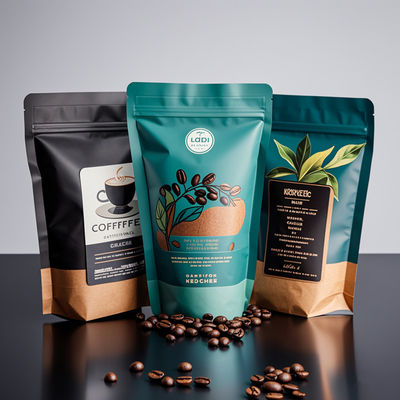 卸売カスタムロゴマイラーバッグ - 食品およびコーヒー包装用防臭アルミホイルジップロックポーチ