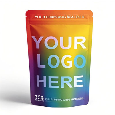 オーダーメイド 35g 防臭マイラーバッグ - 14g 食品グレード 防臭包装用 リセール可能なジップロックバッグ