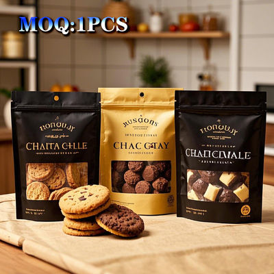 環境に優しいカスタムデジタルプリント スタンドアップ マイラー袋 閉められるジッパーと 香辛料と種子のための視窗