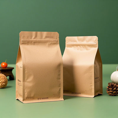 プレミアム 8 面密封 平底袋 FDA 認定 食品・小売用 オーダーメイド印刷・防湿 50g~2000g 容量