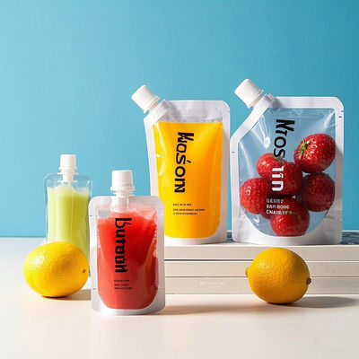 飲料,ソース,化粧品用 簡単に注入できるスプート付きの防空・漏れ防止の立体液体袋