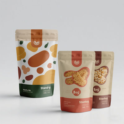 安全なロック 立立式 食品包装袋 漏れ防止 調整可能 環境に優しい 卸売用 密封袋