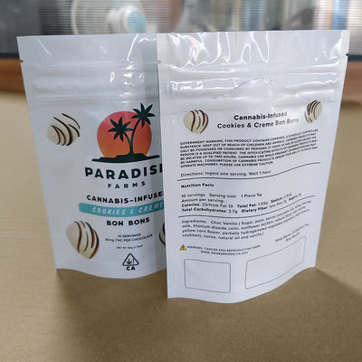 食品/キャンディー/ナッツのためのカスタムプリント複合包装 エコフレンドリーな再閉可能なデザイン