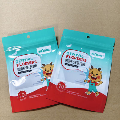 3 面 密閉  Zipper Floss バッグ 漏れ 防止 食品 品格 梱包 オーダーメイド サイズ / 印刷 FDA/SGS 認証 多層複合材料