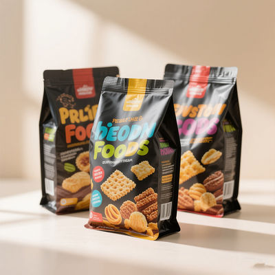 再封可能なジッパー付きスタンドアップマイラーポーチ | 小売店向け陳列ソリューション