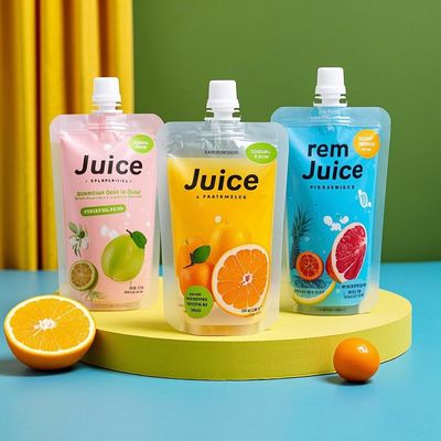 カスタム液体ジュースパッケージ スタンドアップスプートポケット ドイパックバッグ