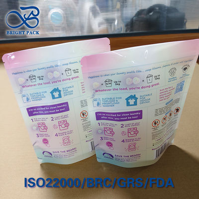 ​4-in-1 ランドリーポッド トリプルシール包装バッグ - カスタム印刷 & 防湿バリア