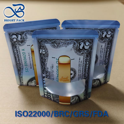 カスタムプリント ドルモデル 3 面シール 防災袋 - ASTM 認証