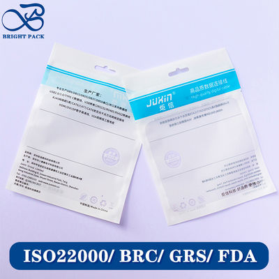 透明窓付き電子製品包装用環境に優しいカスタム印刷シーリングジッパープラスチックバッグ。