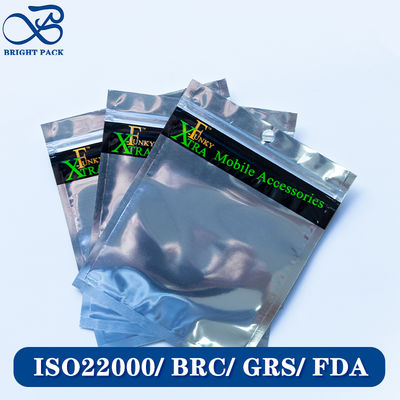 電子製品の包装のための軽量カスタムプリントアルミホイル袋 再閉塞シッパー付き.