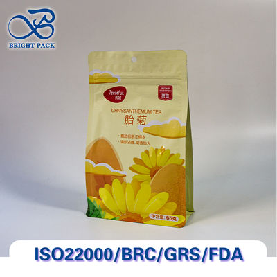 アロマロック8面密封式 茶の包装用平底袋 酸素バリアと湿度耐性